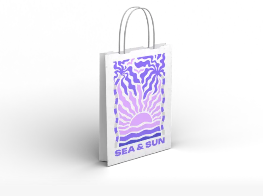 Torby papierowe Kraft białe