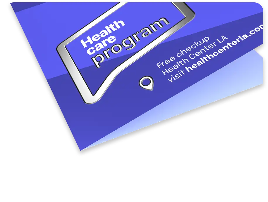 Ulotki składane Premium - srebrzenie 3D