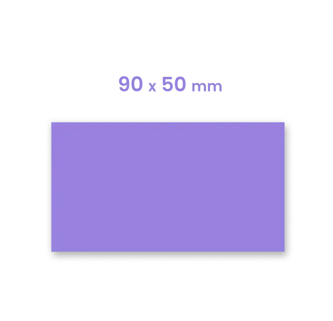Wizytówki format 90 x 50 mm