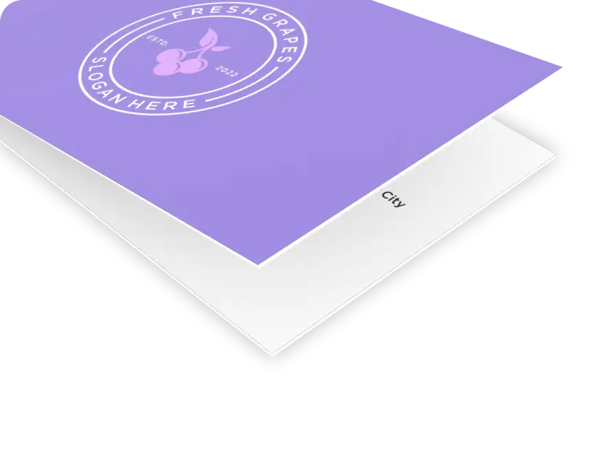 Wizytówki składane