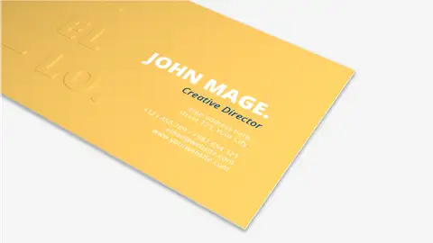 Wizytówki z tłoczeniem