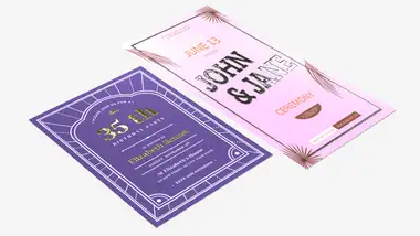 Zaproszenia Premium - złocenie, srebrzenie 3D