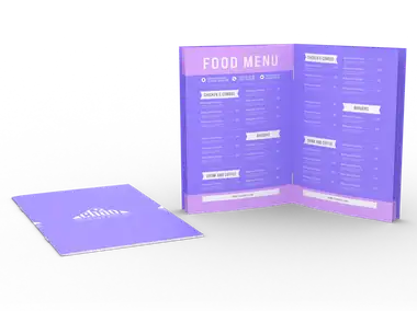 Menu szyte dla restauracji 