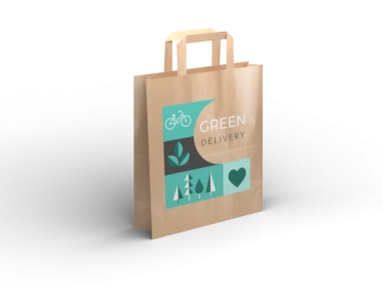 Torby cateringowe Kraft beżowe