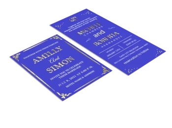 Zaproszenia Premium z lakierem wybi&oacute;rczym, złoceniem i srebrzeniem