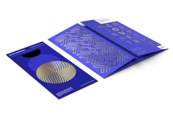 Ulotki premium 3D z lakierem wybi&oacute;rczym, złoceniem i srebrzeniem