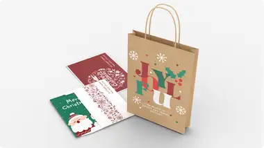 Kartki świąteczne + koperty + torby EKO