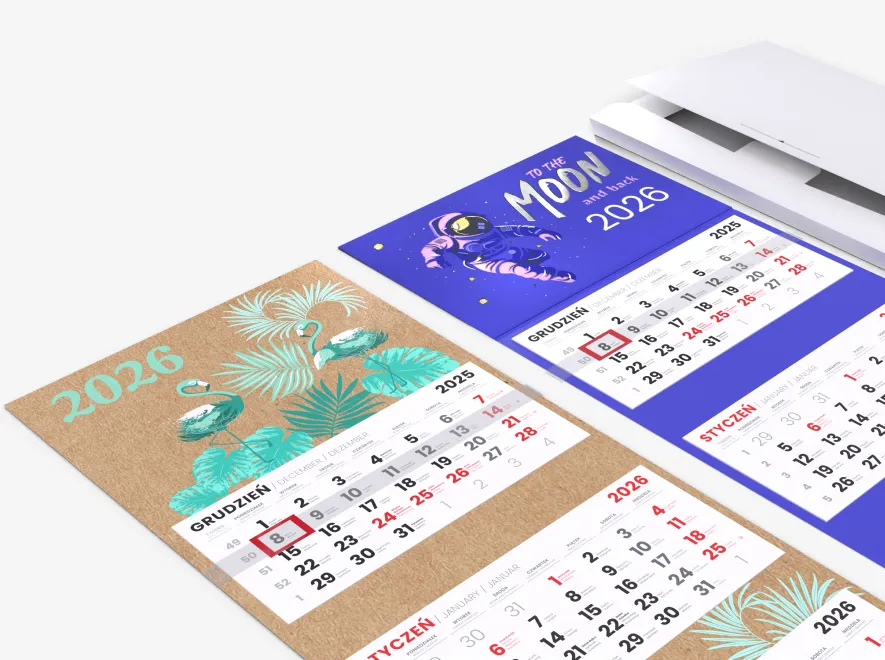 Pakiet próbek kalendarzy Premium i EKO