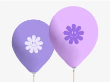 Balony reklamowe z nadrukiem z logo pastelowe