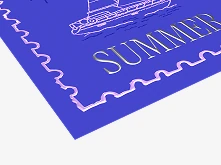 Pocztówki Premium - lakier wybiórczy UV + srebrzenie 3D