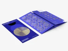 Ulotki reklamowe dla firm z własnym logo składane Premium 3D