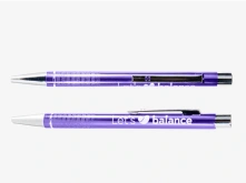 Długopisy metalowe z chromowanymi elementami