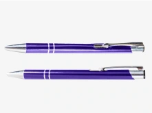 Długopisy metalowe z ringami