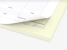 Druki samokopiujące jedna kopia