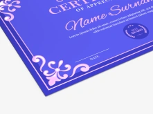 Dyplomy i certyfikaty Premium - lakier wybiórczy UV 3D