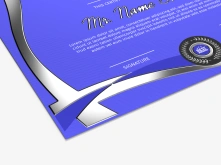 Dyplomy i certyfikaty Premium - srebrzenie 3D