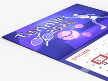 Kalendarze jednodzielne Premium – główka wypukła, tektura falista – lakier wybiórczy, złocenie, srebrzenie... 3D