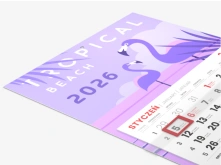 Kalendarze jednodzielne - główka płaska