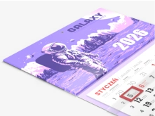 Kalendarze jednodzielne - główka wypukła, tektura lita