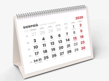 Kalendarze piramidki spiralowane (miesięczne)