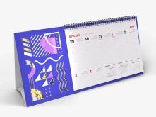 Kalendarze piramidki spiralowane (tygodniowe) Premium 3D