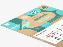 Kalendarze trójdzielne EKO - główka płaska