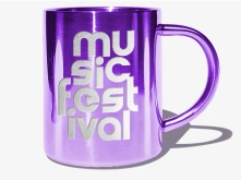 Kubki stalowe kolorowe