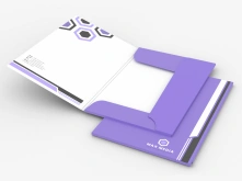 Teczki A5 z trzema skrzydełkami