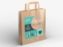 Torby cateringowe Kraft beżowe