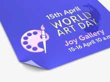 Ulotki cięte Premium - lakier wybiórczy UV + srebrzenie 3D