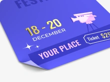 Ulotki cięte Premium - lakier wybiórczy UV + złocenie 3D