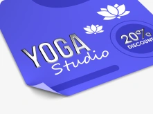 Ulotki cięte Premium - srebrzenie 3D