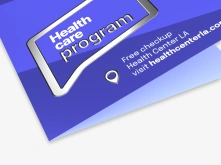 Ulotki składane Premium - srebrzenie 3D