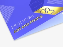 Ulotki składane Premium - złocenie 3D