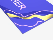 Vouchery cięte Premium - lakier wybiórczy UV + złocenie 3D