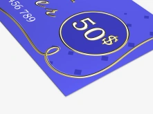 Vouchery cięte Premium - złocenie 3D