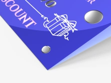 Vouchery składane Premium - lakier wybiórczy UV + srebrzenie 3D