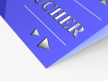 Vouchery składane Premium - srebrzenie 3D