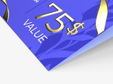 Vouchery składane Premium - złocenie 3D