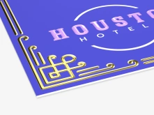 Wizytówki Premium - lakier wybiórczy UV + złocenie 3D