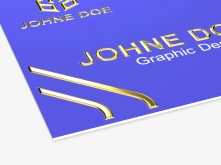 Wizytówki Premium - złocenie 3D