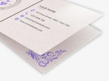 Wizytówki na papierze ozdobnym