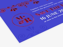 Zaproszenia cięte Premium - folie kolorowe 3D