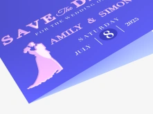 Zaproszenia składane Premium - lakier wybiórczy UV 3D