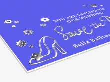 Zaproszenia Premium - srebrzenie 3D