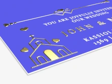 Zaproszenia Premium - złocenie 3D