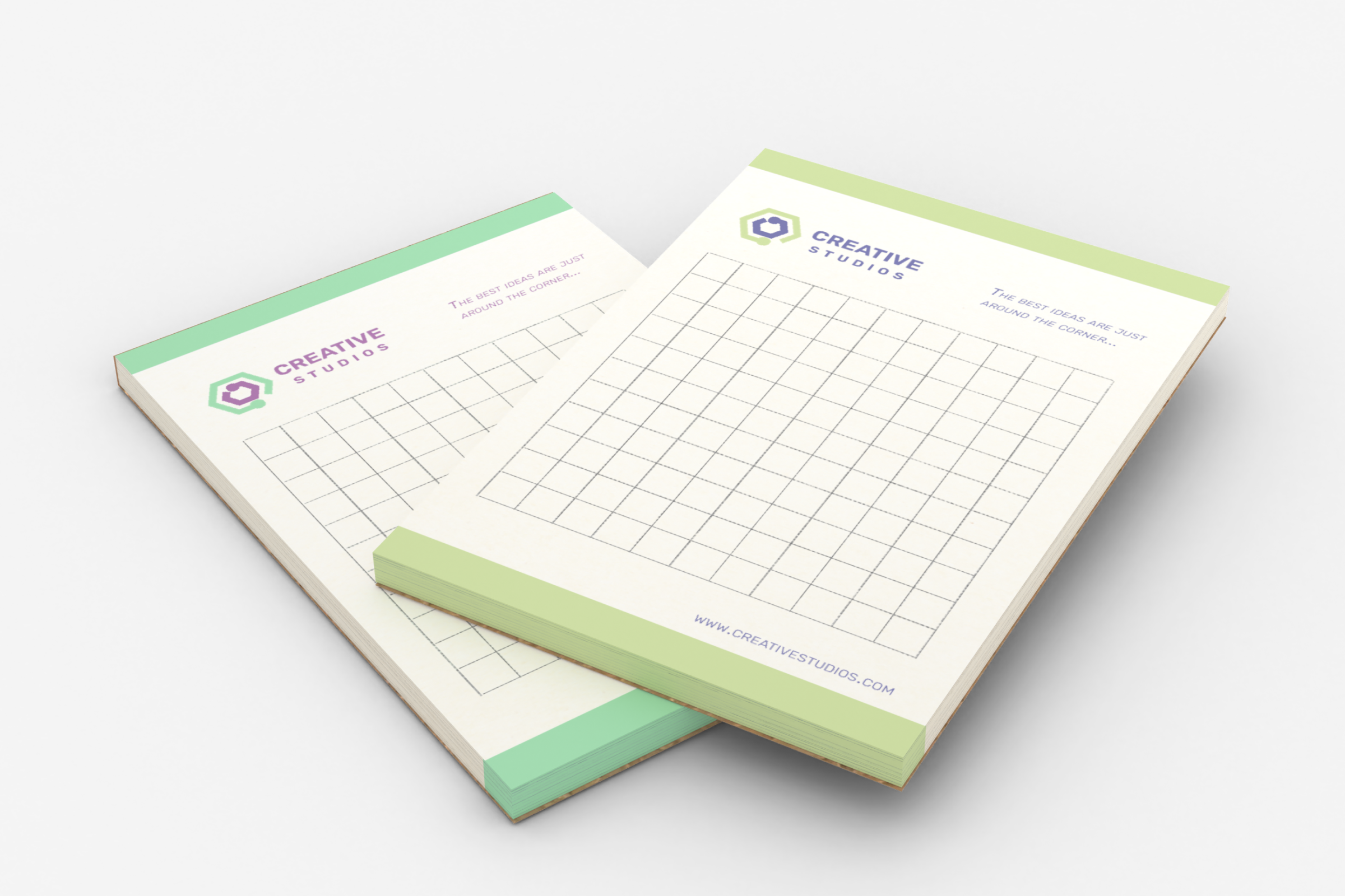 Notesy klejone bez okładki EKO