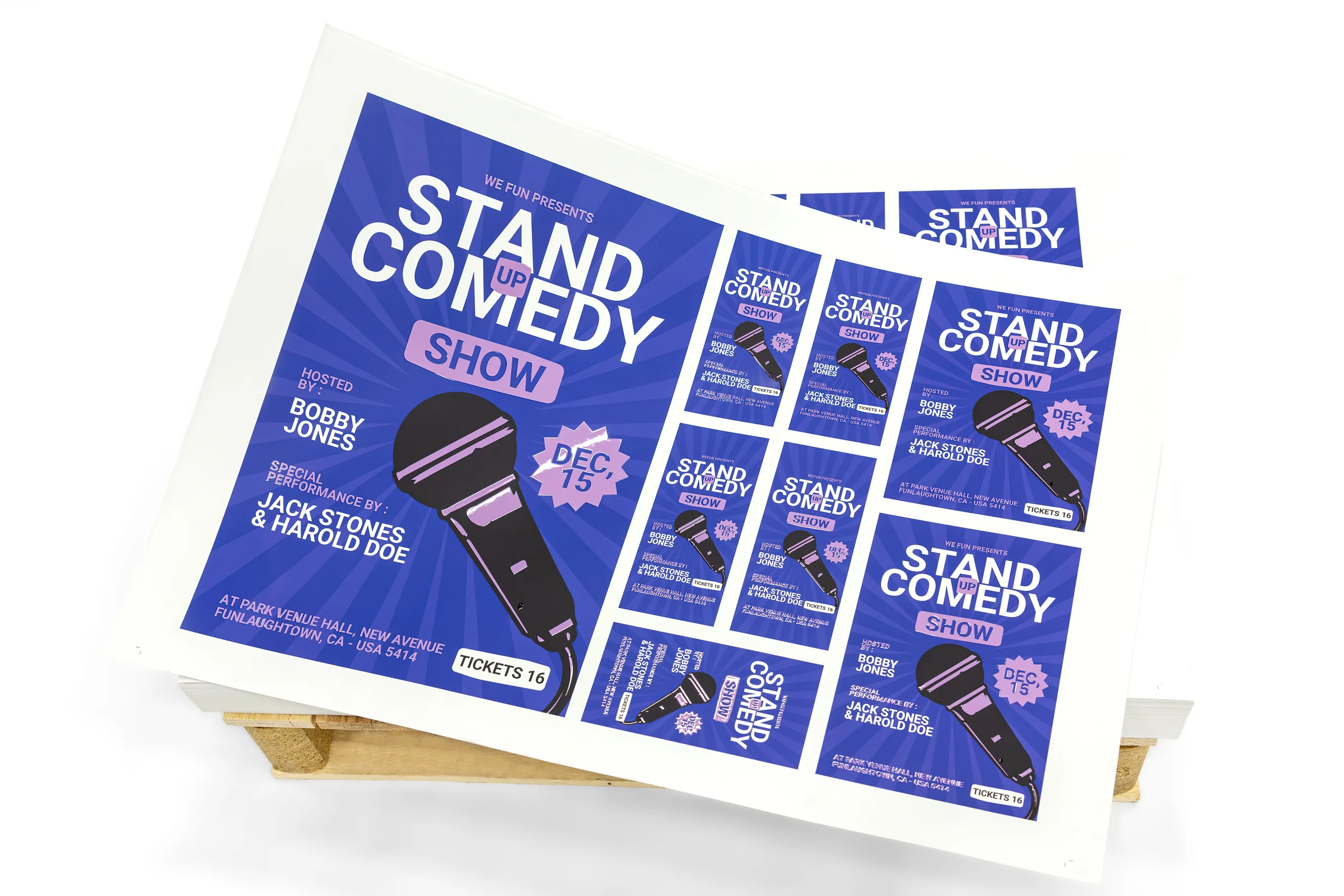 Arkusze plano Premium - białe napisy lakier wybiórczy UV 3D