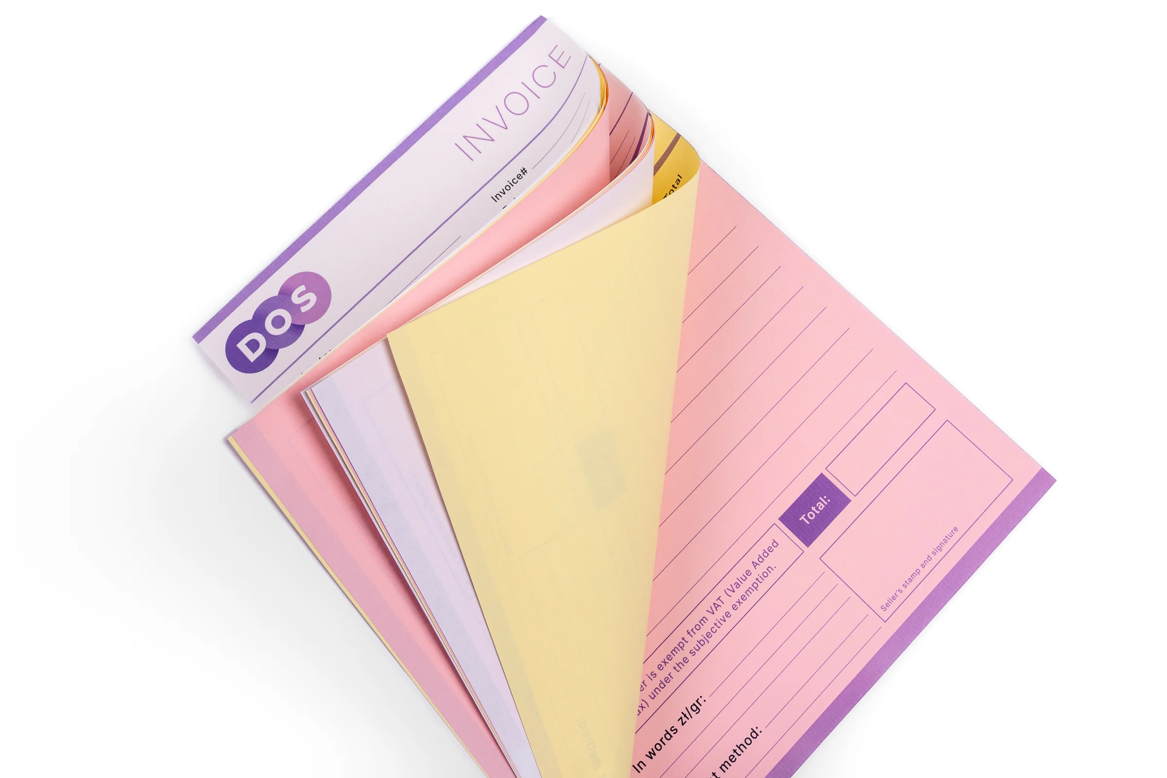 Druki samokopiujące dwie kopie