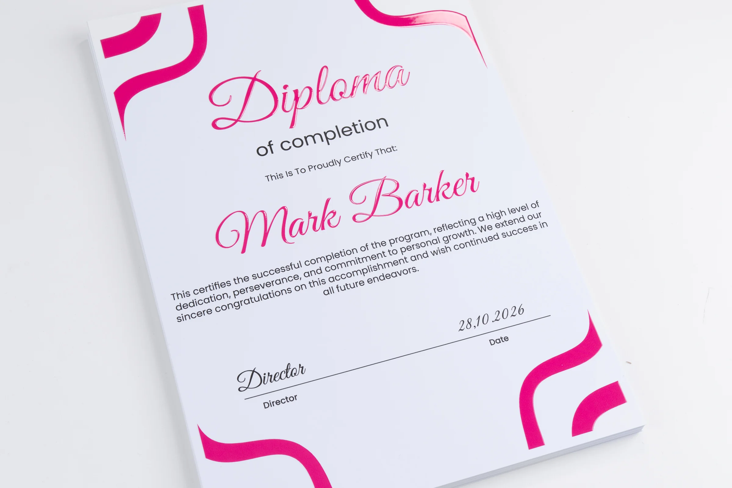 Dyplomy i certyfikaty Premium 3D